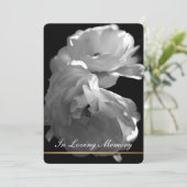 In Loving Memory Roos begrafenisdienst Kaart (Staand voorkant)