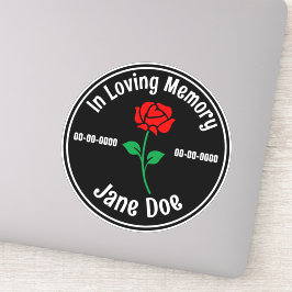 In Loving Memory Roos Dark Sticker