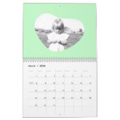 In Loving Memory Rounded Heart Shape Photo Kalender (Mar 2026)