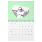 In Loving Memory Rounded Heart Shape Photo Kalender (Mar 2027)