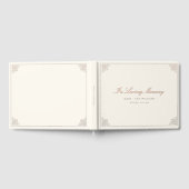 In Loving Memory Rouw Beige Gastenboek (Volledig)