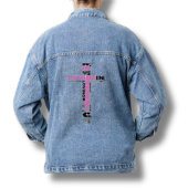 In Loving Memory Roze Cross Denim Jean Jacket