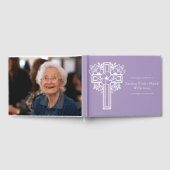 In Loving Memory rustige lavendel Memorial Foto Gastenboek (Volledig)