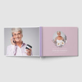 In Loving Memory rustige lavendel Memorial Foto Gastenboek (Volledig)