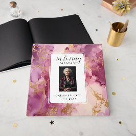 In Loving Memory Schuimplaat met Foto | Persoonlij Gastenboek