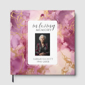 In Loving Memory Schuimplaat met Foto | Persoonlij Gastenboek (Voorkant)