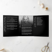 In Loving Memory Script Foto Collage Begrafenis Drieluik Programma (Binnen)