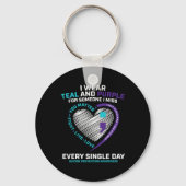 In Loving Memory Semi Colon Zelfmoord Preventie AW Sleutelhanger (Achterkant)