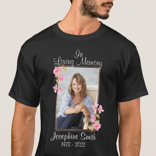 In Loving Memory Shirten met fotosjabloon T-shirt