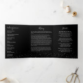 In Loving Memory Silver Lijst Zwart Drieluik Programma (Binnen)