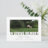 In Loving Memory Sjabloon 10 Celebration of Life Kaart (Staand voorkant)