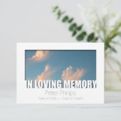 In Loving Memory Sjabloon 5 Celebration of Life Kaart (Staand voorkant)