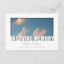In Loving Memory Sjabloon 5 Celebration of Life Kaart