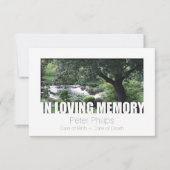 In Loving Memory Sjabloon 7 Celebration of Life Kaart (Voorkant)