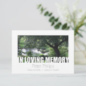 In Loving Memory Sjabloon 7 Celebration of Life Kaart (Staand voorkant)