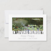 In Loving Memory Sjabloon 9 Celebration of Life Kaart (Voorkant)