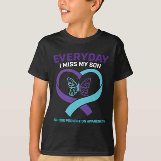 In Loving Memory Soon Zelfmoord Preventie Bewustzi T-shirt (Voorkant)