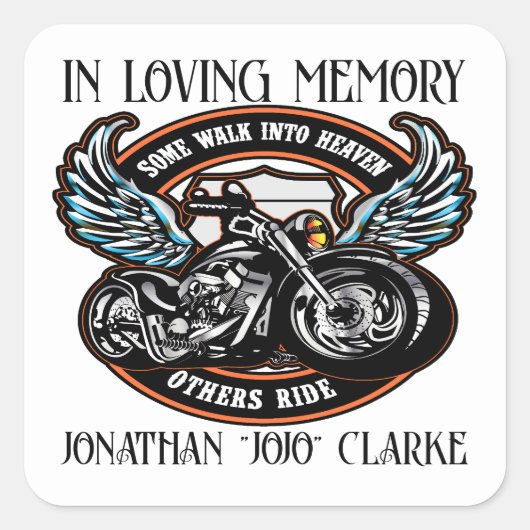 In Loving Memory Sticker (Voorkant)
