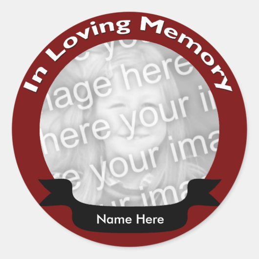 In Loving Memory Stickers (Voorkant)