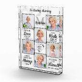 In Loving Memory Sympathie Keepsake Memorial Fotoblokken (Rechts)