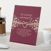 In Loving Memory Trouwmonument Reclamebord Met Voetstuk (Insitu)