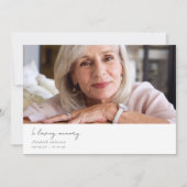 In Loving Memory Twee foto sympathie begrafenis Bedankkaart (Voorkant)