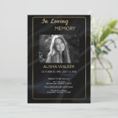 In Loving Memory Uitnodiging, Memorial Kaart (Staand voorkant)
