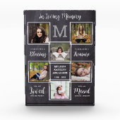 In Loving Memory Uniek Afbeelding Collage Memorial Fotoblokken (Voorkant)