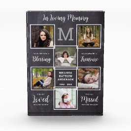 In Loving Memory Uniek Afbeelding Collage Memorial Fotoblokken