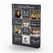 In Loving Memory Uniek Afbeelding Collage Memorial Fotoblokken (Rechts)