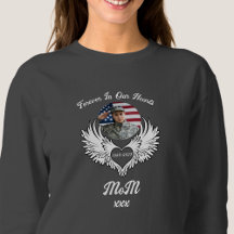 In Loving Memory van Veteran Mom Photo Sweatshirt