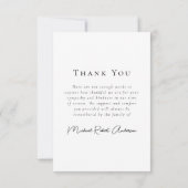 In Loving Memory Vier foto collage begrafenis Bedankkaart (Achterkant)