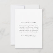 In Loving Memory Vier foto collage begrafenis Bedankkaart (Achterkant)