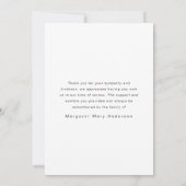 In Loving Memory Vier foto's Begrafenissympathie Bedankkaart (Achterkant)