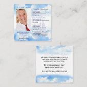 In Loving Memory Viering van het leven Dank u Notitiekaartje (Voorkant / Achterkant)