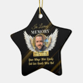In Loving Memory waren je vleugels klaar foto Keramisch Ornament (Links)