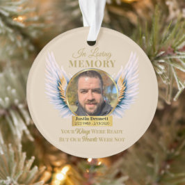 In Loving Memory waren je vleugels klaar foto Ornament