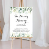 In Loving Memory Waterverf Eucalyptus Greenery Poster