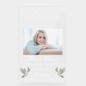 In Loving Memory Wedding Gereserveerde Gedenkplaat Acryl Bord (Voorkant)