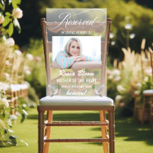 In Loving Memory Wedding Gereserveerde Gedenkplaat