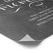 In Loving Memory Wedding Memorial Sign Poster (Hoek)