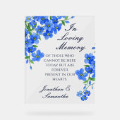 In Loving Memory Wedding Memorial Table Acryl Bord (Voorkant)