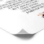 In loving memory Wedding Memorial Table Sign v22 Poster (Hoek)