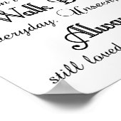 In Loving Memory Wedding Sign Poster (Hoek)