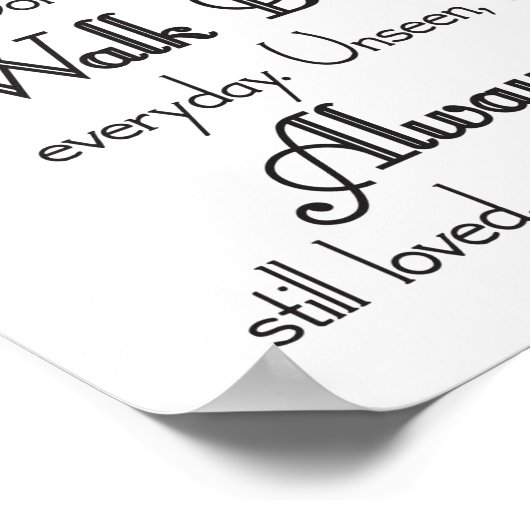 In Loving Memory Wedding Sign Poster (Hoek)