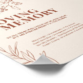 In Loving Memory Wedding Sign Poster (Hoek)