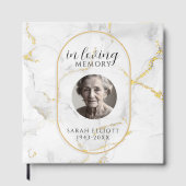 In Loving Memory  with Photo | marble  Gastenboek (Voorkant)