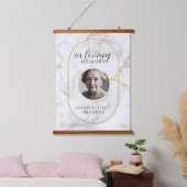 In Loving Memory  with Photo | marble  Hangend Wandkleed (Slaapkamer)