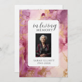 In Loving Memory with Photo | Personal Kaart (Voorkant / Achterkant)