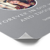 In Loving Memory with Photo | Personali Poster (Hoek)
